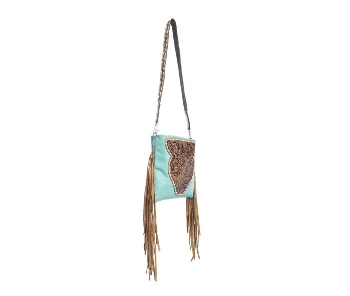 Myra Bag: S-9853 "Terra Donna Concealed Carry Crossbody Bag in Turquoise"