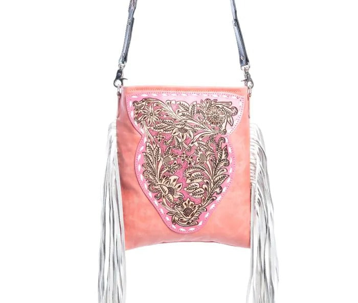 Myra Bag: S-9854 "Terra Donna Concealed Carry Crossbody Bag in Pink"