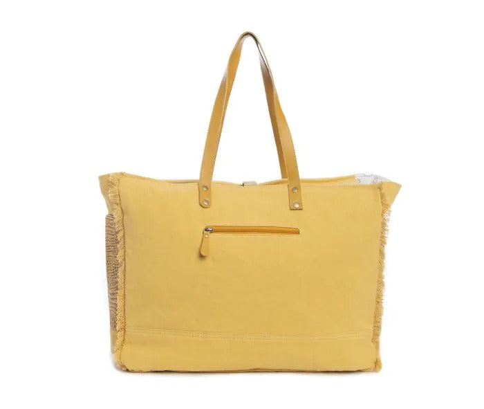 Myra Bag: S-9860 "Angel Fire Weekender Bag in Sunrise Yellow"