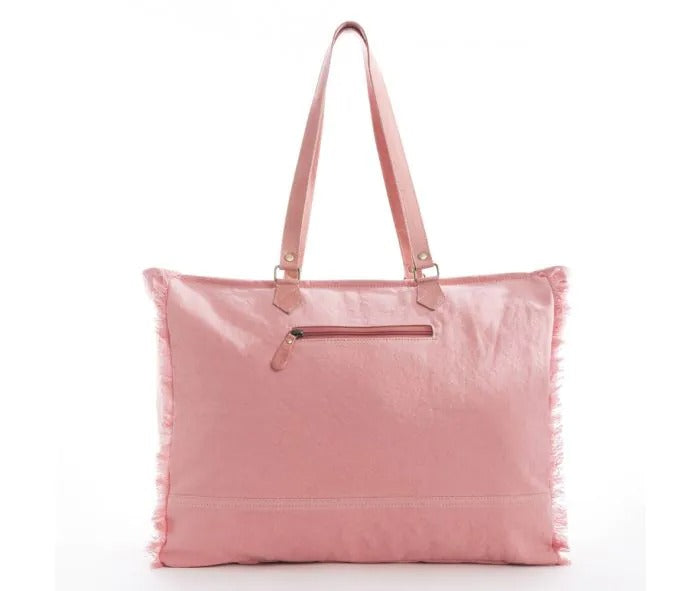 Myra Bag: S-9873 "Wagon Trails Weekender Bag in Pink"