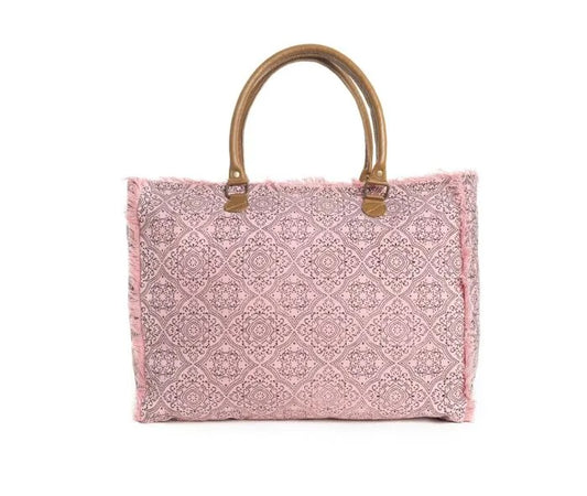 Myra Bag: S-9975 "Triple Fork Ranch Weekender Bag in Rose"