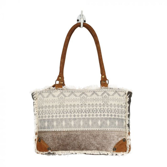 Myra Bag: S-1227 "Hair On Bottom Strap Handbag"