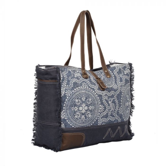 Myra Bag: S-1342 "Sylvan Blue Weekender Bag"