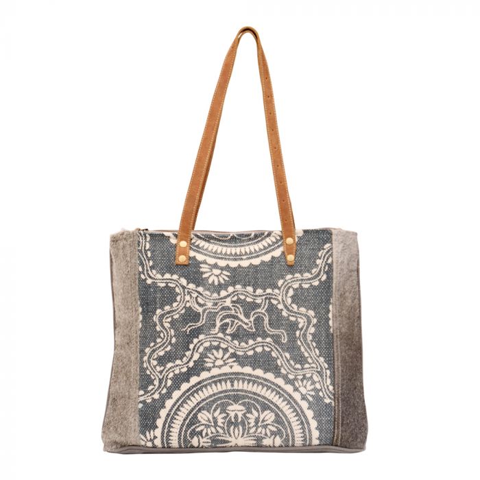 Myra Bag: S-1470 "Sapphire Canvas Tote Bag"