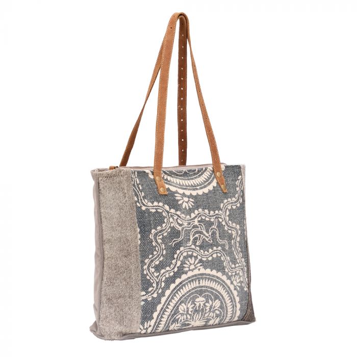 Myra Bag: S-1470 "Sapphire Canvas Tote Bag"