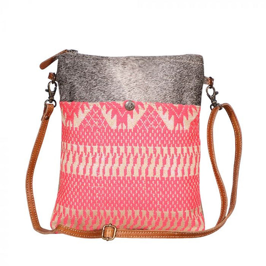 Myra Bag: S-1980 "Pink Petals Small Crossbody Bag"