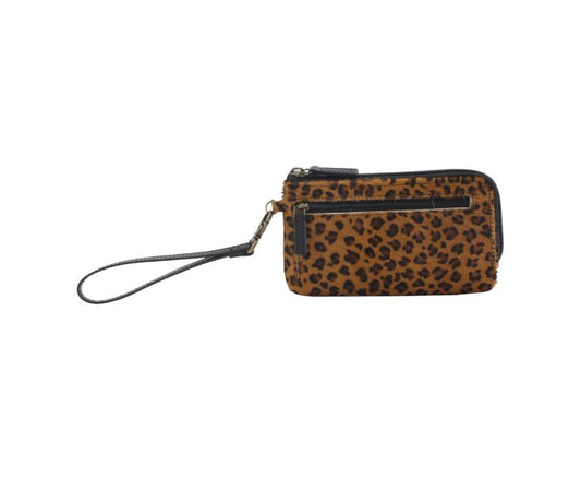 Myra Bag: S-2697 "Wild Dream Leather & Hair On Wristlet & Wallet"