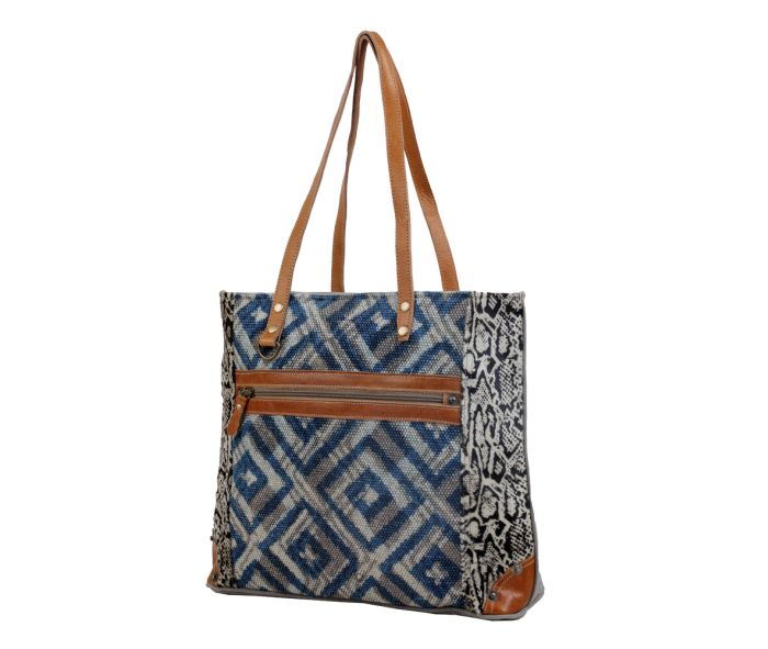 Myra Bag: S-2817 "RHOMBIC PATTERN TOTE BAG"