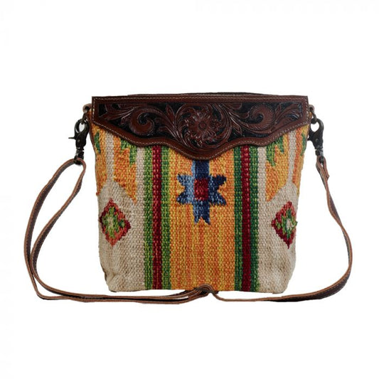 Myra Bag: S-3059 "TINI MINI HAND-TOOLED CROSS BODY BAG"