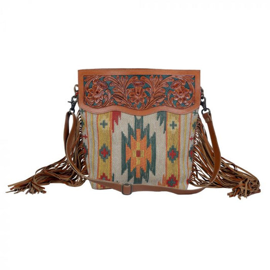 Myra Bag: S-3368 "TINGLE WINGLE HAND-TOOLED SHOULDER BAG"