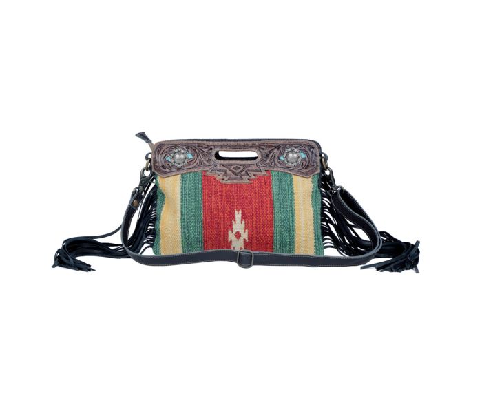 Myra Bag: S-3372 "RUBIOUS HAND-TOOLED BAG"