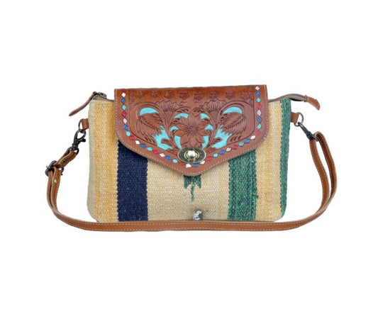 Myra Bag: S-3395 "BEAMY RAYS HAND-TOOLED BAG"