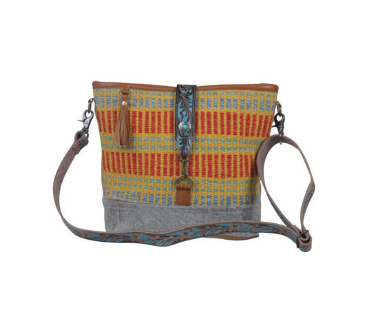 Myra Bag: S-3784 "VIVID ORANGE HAND-TOOLED BAG"