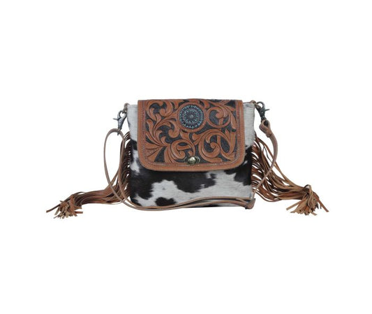 Myra Bag: S-3800 "BROWN BOUGHS HAND-TOOLED BAG"