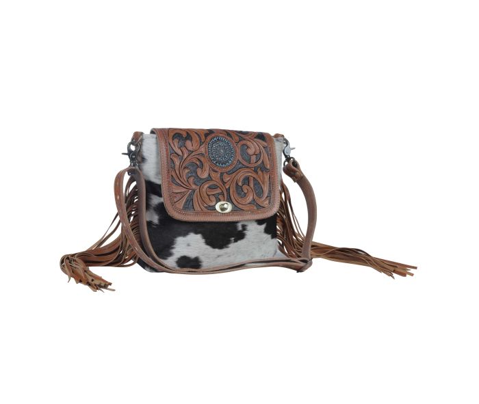 Myra Bag: S-3800 "BROWN BOUGHS HAND-TOOLED BAG"