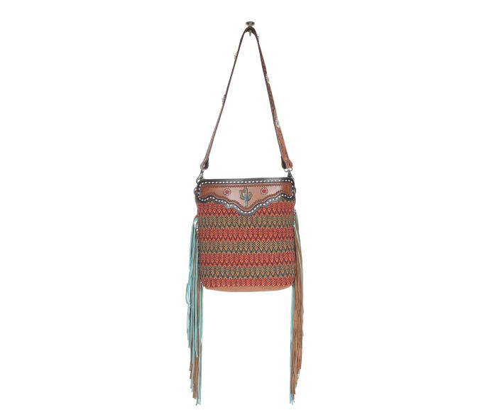 Myra Bag: S-4351 "ACCENTING HUES HAND-TOOLED BAG"