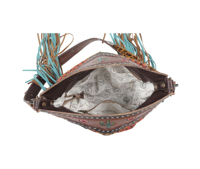 Myra Bag: S-4351 "ACCENTING HUES HAND-TOOLED BAG"