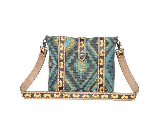 Myra Bag: S-4365 "FOREST MIST HAND-TOOLED BAG"