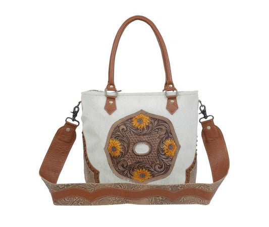 Myra Bag: S-4687 "BURNISHED PLAY HAND-TOOLED BAG"