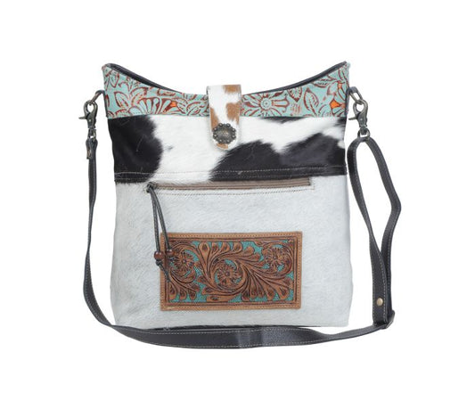 Myra Bag: S-4715 "RUSTIC TINGE HAND-TOOLED BAG"