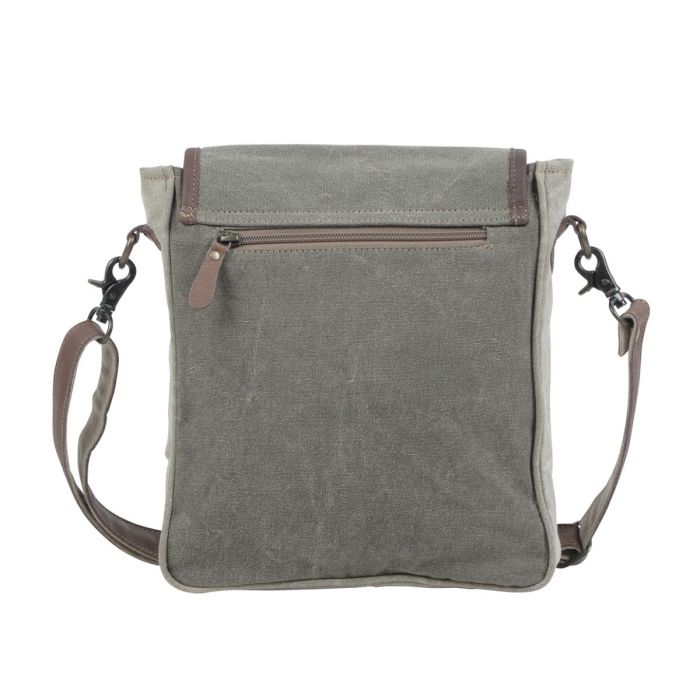 Myra Bag: S-4753 "GRAY LACUNA SHOULDER BAG"