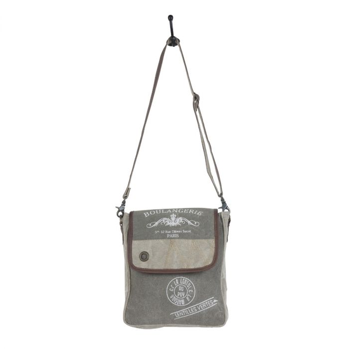 Myra Bag: S-4753 "GRAY LACUNA SHOULDER BAG"