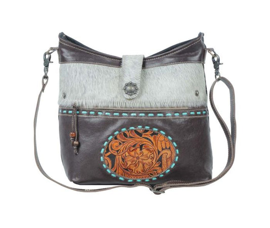 Myra Bag: S-5193 "RUSTED SKIES HAND-TOOLED BAG"