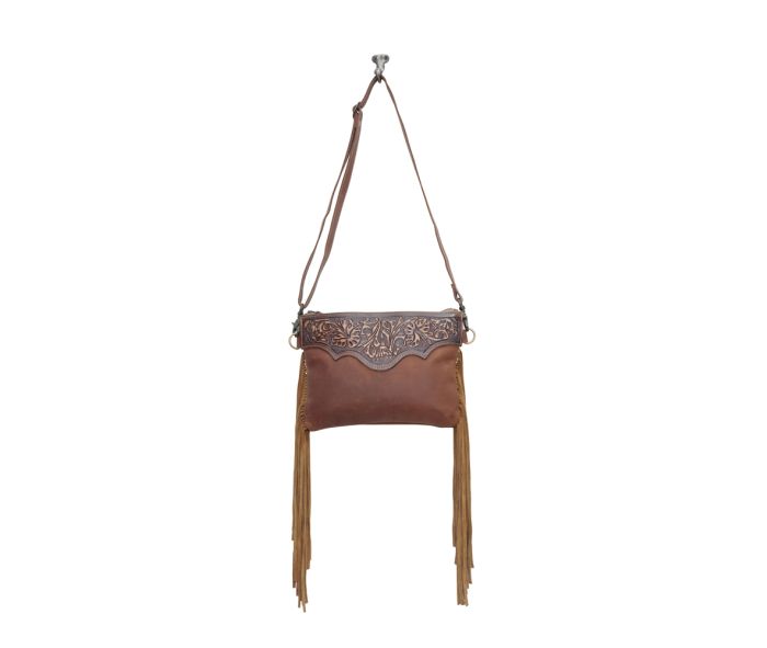 Myra Bag: S-5749 "MOCHA DASH HAND-TOOLED BAG"