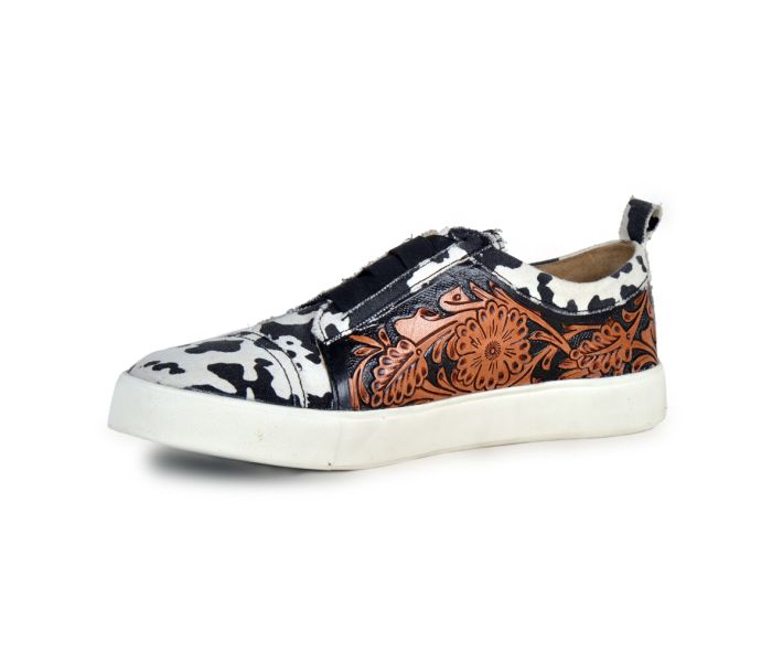 Myra Bag: S-5768 "Limited Edition Cowprint With Handtooling Sneakers"