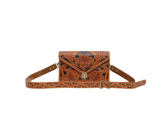 Myra Bag: S-6611 "CIRCLE HAND-TOOLED BAG"