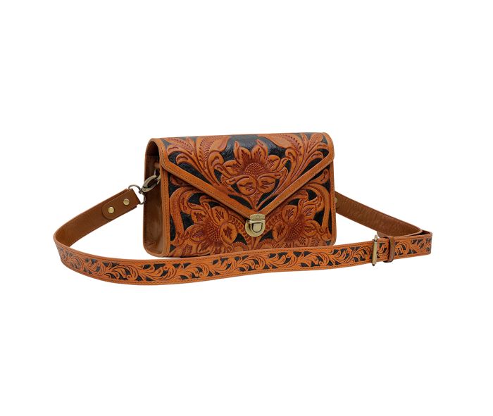 Myra Bag: S-6611 "CIRCLE HAND-TOOLED BAG"